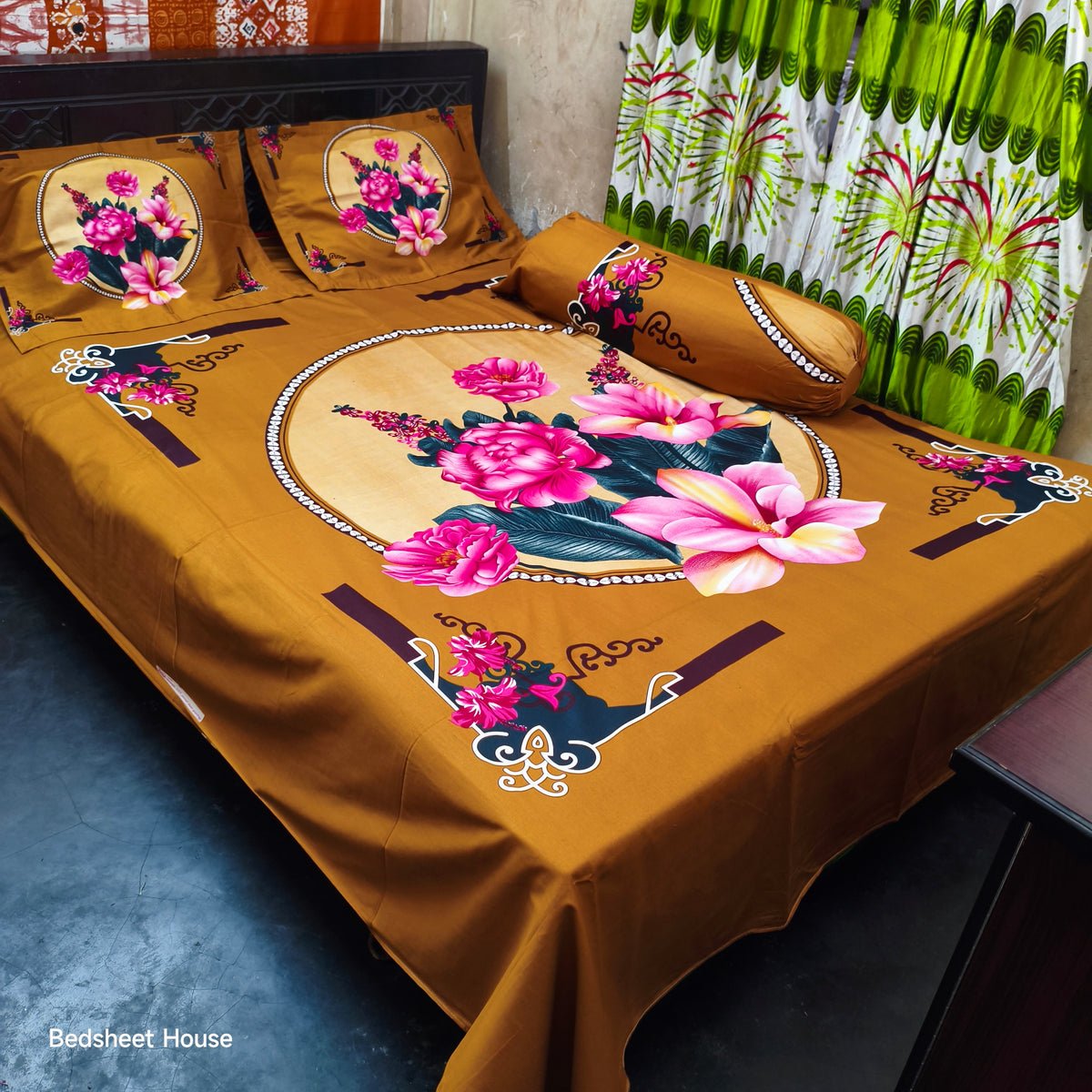 ১০০% সুতি কাপরের বেডশিট
