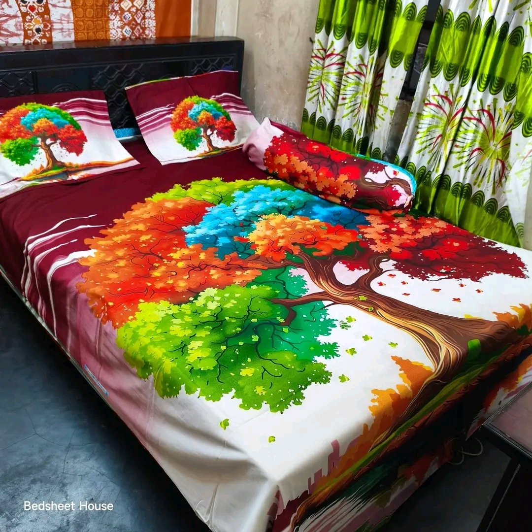 ১০০% সুতি কাপরের বেডশিট