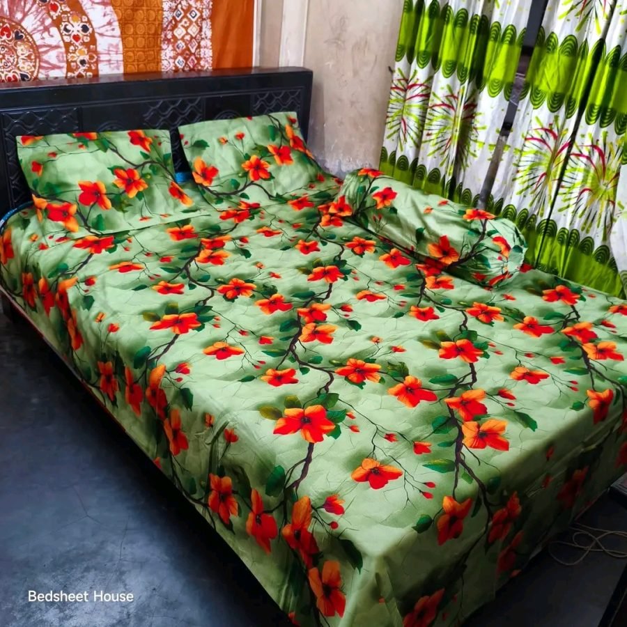 ১০০% সুতি কাপরের বেডশিট